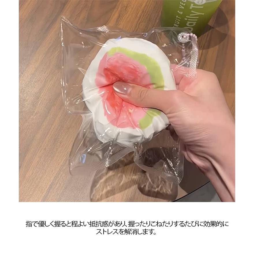 ペタペタスクイーズ グァバ スクイーズ スクイーズケーキおもちゃ 水感スクイーズ 水ベースのソフトゴム製で 弾力性が高く 袋に押し込んで スクイーズ |  | 08