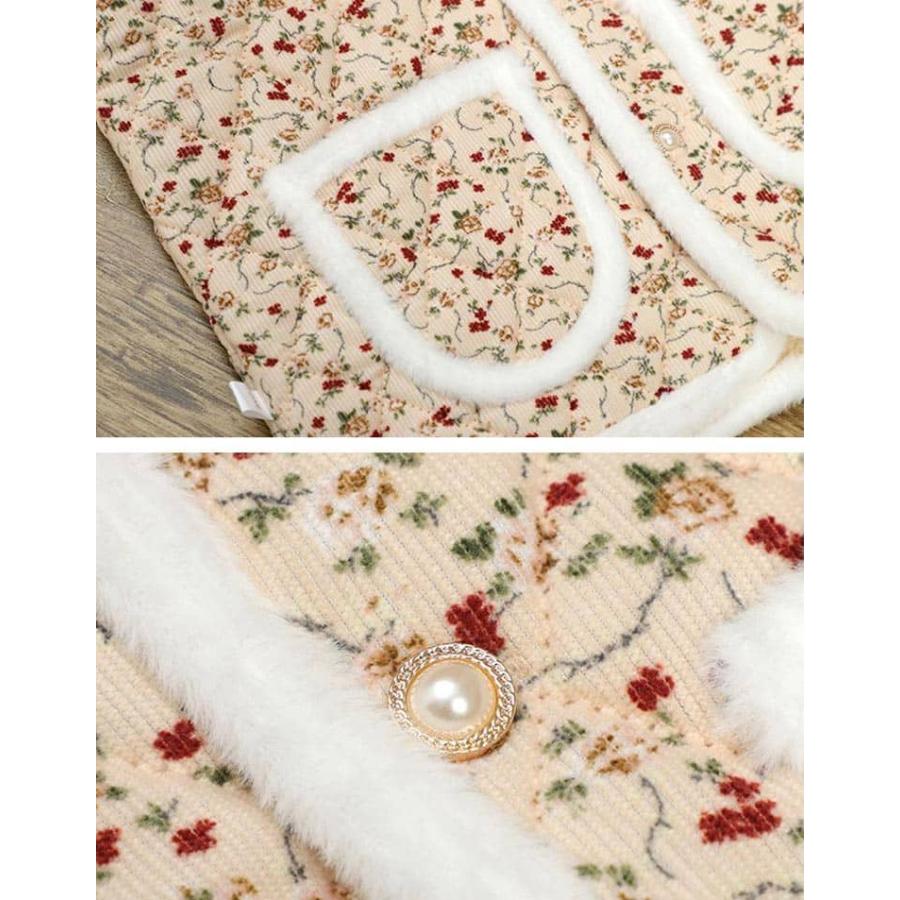 ハルモニチョッキ おばあちゃんチョッキ   ベスト キルティング 保温 花柄 韓国 裏起毛 前開き チョッキ プレゼント 花柄 秋冬 レディース ハル |  | 17