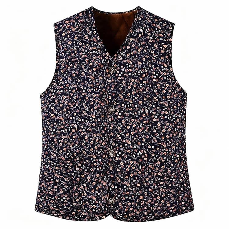 韓国 裏起毛 中綿入り 花柄ハルモニチョッキ キムジャンチョッキ レディース 冬 ベスト トップス アウター キルティング 厚手 韓国ファッション ア |  | 12