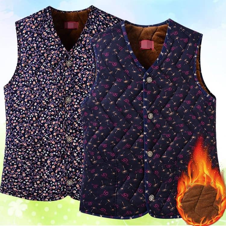 韓国 裏起毛 中綿入り 花柄ハルモニチョッキ キムジャンチョッキ レディース 冬 ベスト トップス アウター キルティング 厚手 韓国ファッション ア |  | 01