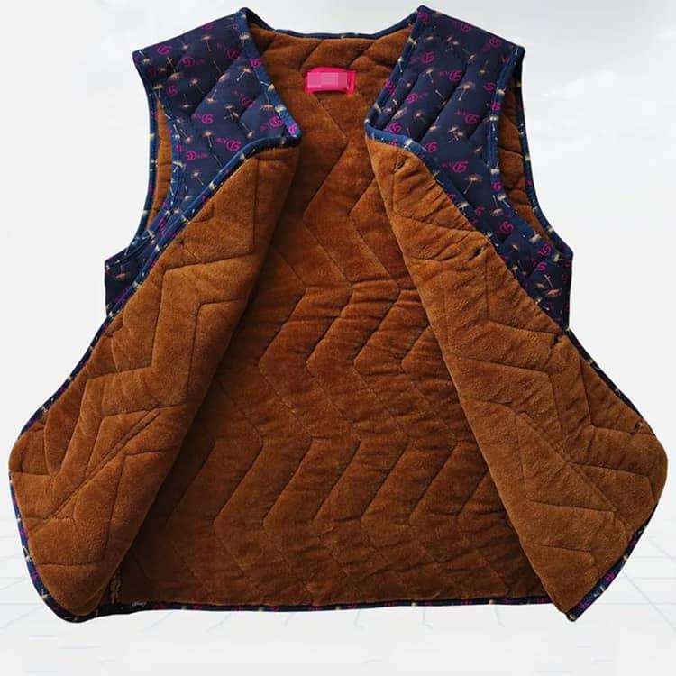 韓国 裏起毛 中綿入り 花柄ハルモニチョッキ キムジャンチョッキ レディース 冬 ベスト トップス アウター キルティング 厚手 韓国ファッション ア |  | 02