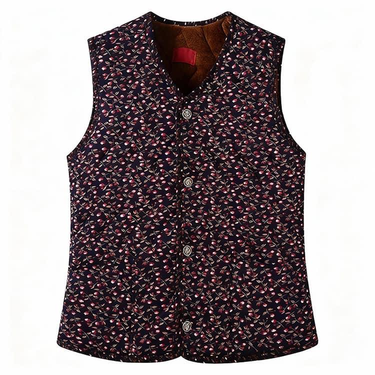 韓国 裏起毛 中綿入り 花柄ハルモニチョッキ キムジャンチョッキ レディース 冬 ベスト トップス アウター キルティング 厚手 韓国ファッション ア |  | 04