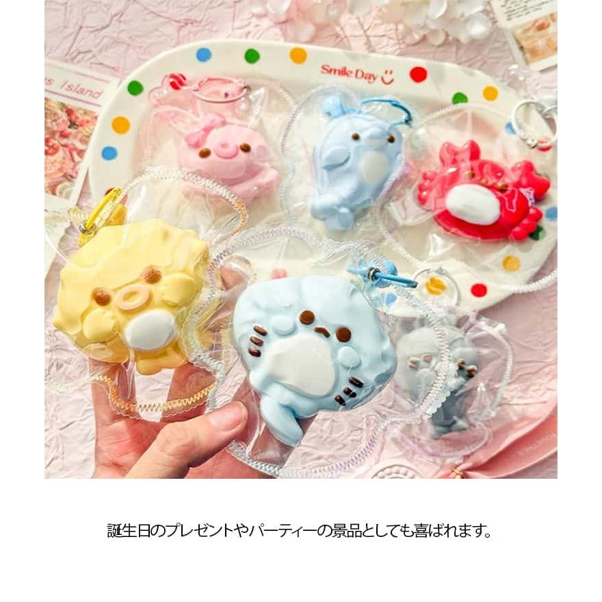 スクイーズ 海の生き物 ふわとろスクイーズ どうぶつ キーホルダー スクイーズ メロジョイ 動物 アニマル ふわふわ おもちゃ 握る玩具 袋のまま 柔 |  | 10