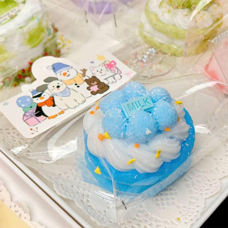大きいケーキ スクイーズ パン型 ケーキ おもちゃ パン屋さん 可愛い