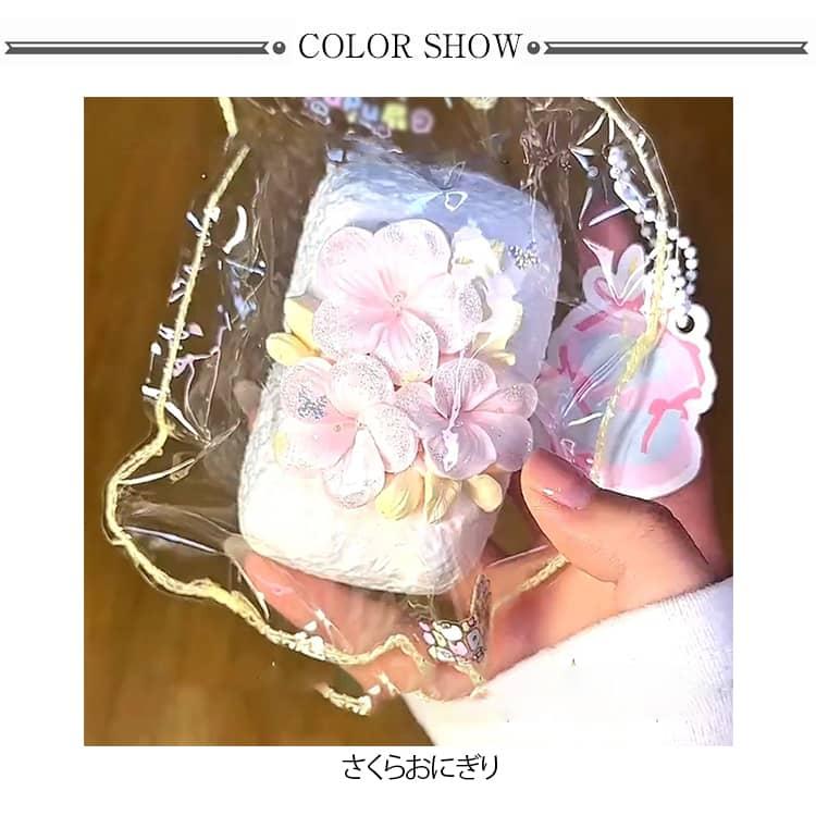 スクイーズ さくらおにぎり ぷにぷに メロジョイ スクイーズ 低反発 大福 桜 ふわふわ おもちゃ 肉球 感触 プッシュ 食品サンプル 握って遊ぶ お |  | 06