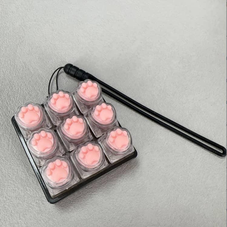 肉球 キーボードキーホルダー フィジェットトイ ねこ 猫 メカニカル タクタイル スイッチ ミニキーボード マルチカラー ストレスリリーフ フォーカス |  | 36