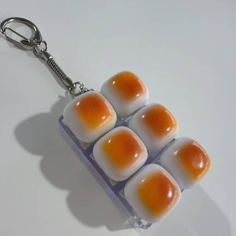 キーボードキーホルダー フィジェットトイ メカニカル タクタイル スイッチ キーボード キーホルダー ストレス解消 ミニキーボード ブラウン おもちゃ |  | 32