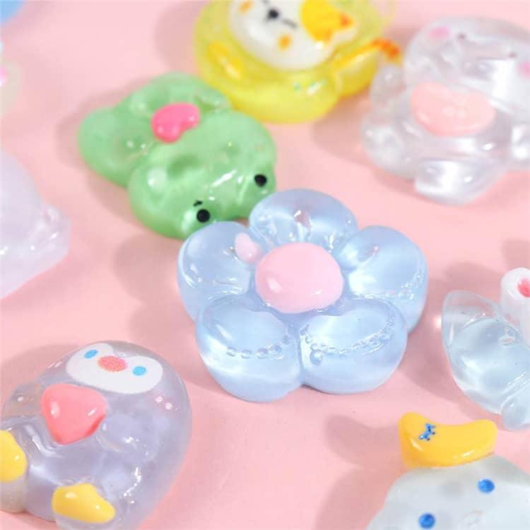 カプセルシール キャラクター ドロップシール ぷくぷくシール 3枚