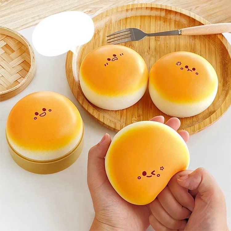 スクイーズ メロジョイ 低反発 大福 パン ぷにぷに ふわふわ おもちゃ