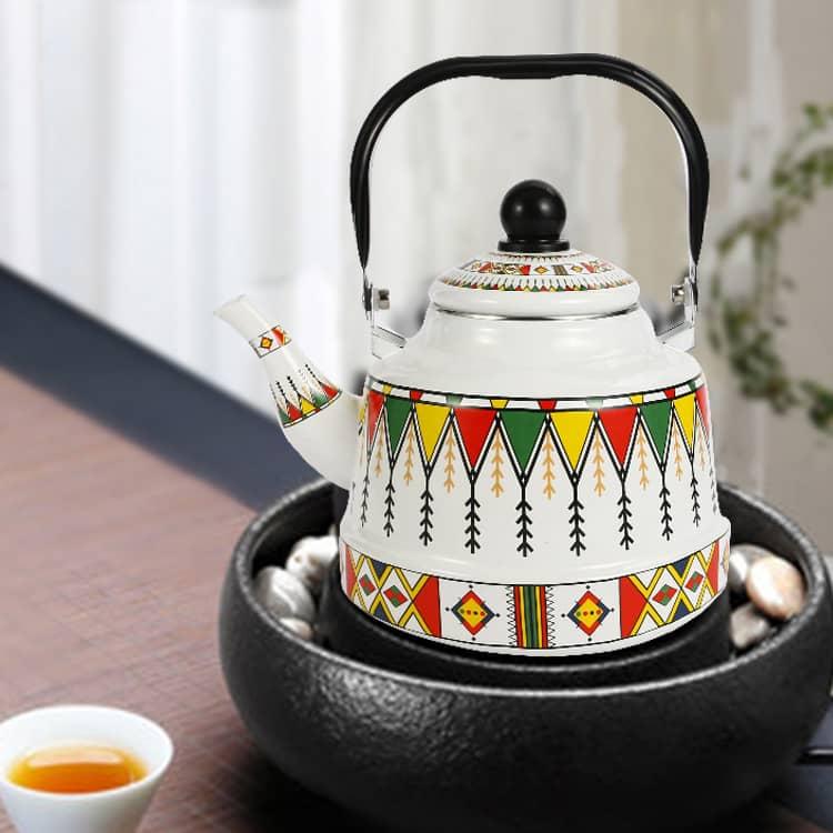 琺瑯 ホーロー ケトル やかん ホーローやかん 薬缶 おしゃれ 洗いやすい IH対応 レトロ キッチン雑貨 注ぎ口 シンプル 1L 1.7L 2.5L |  | 04