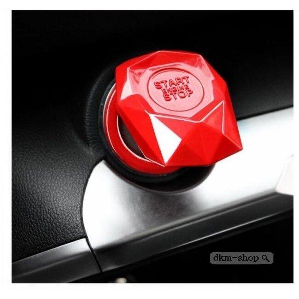 エンジンスタート車用エンジンボタンカバーカバーボタンスタートボタンリングボタンリングカバー内装プッシュボタン |  | 03