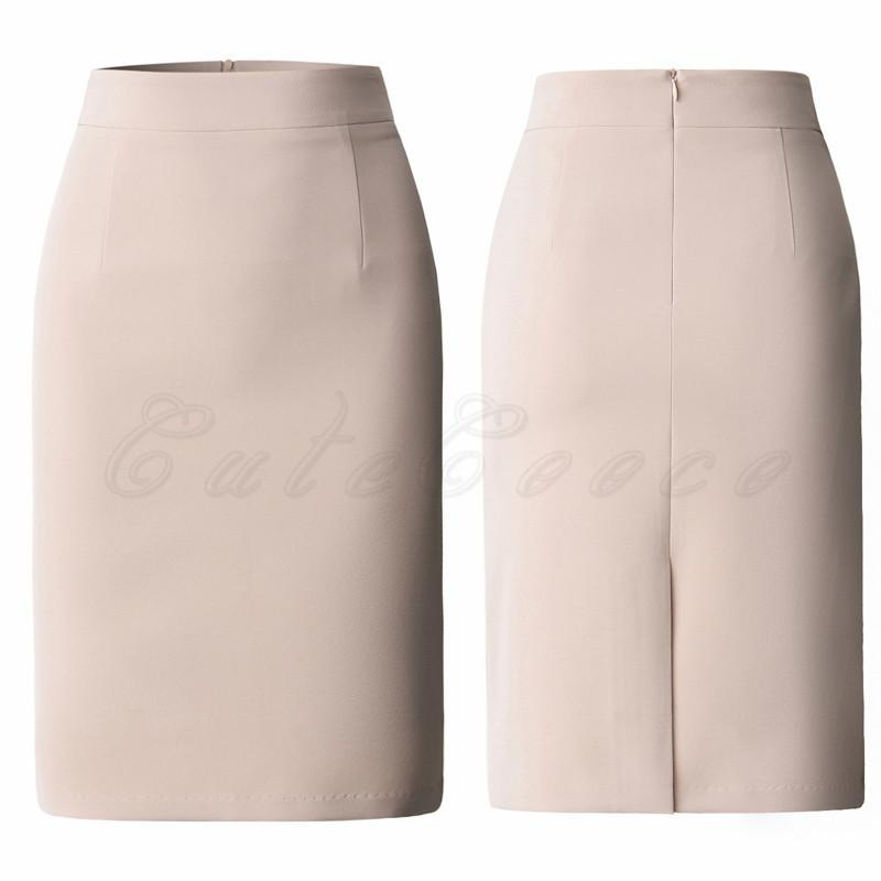 タイトスカート21年春新作ペンシルスカートレディース膝丈/膝下無地ボトムスハイウエストフォーマル美脚通勤ビジネス仕事 |  | 11