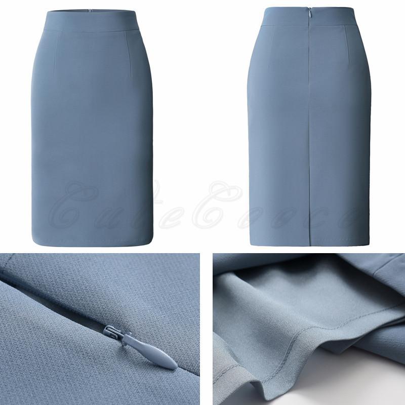 タイトスカート21年春新作ペンシルスカートレディース膝丈/膝下無地ボトムスハイウエストフォーマル美脚通勤ビジネス仕事 |  | 12