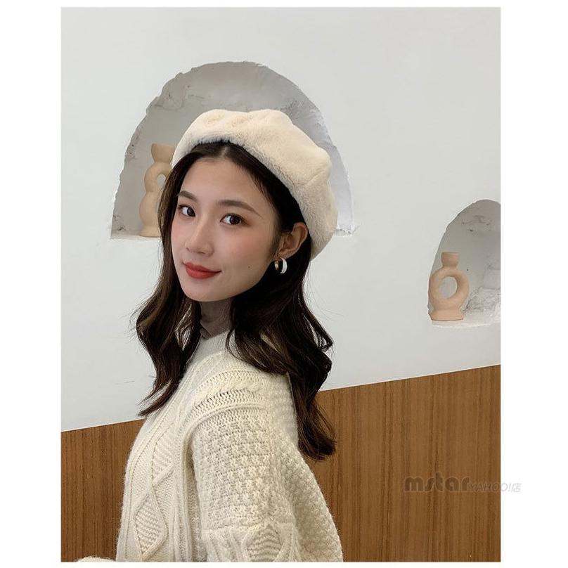 レディースベレー帽冬物秋冬ベーレ帽子暖無地きれいめフェルトカラフル |  | 10