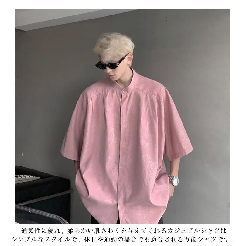 実物写真載せました【値下げ】CONNチャイナブラウスmaN 楽天市場】チャイナ服 メンズ 大きいサイズ シャツ 綿麻 五分袖シャツ