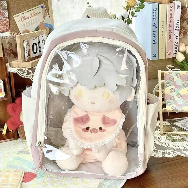 痛バッグ リュック バックパック 大きめ 透明 クリア 痛バ 40cm
