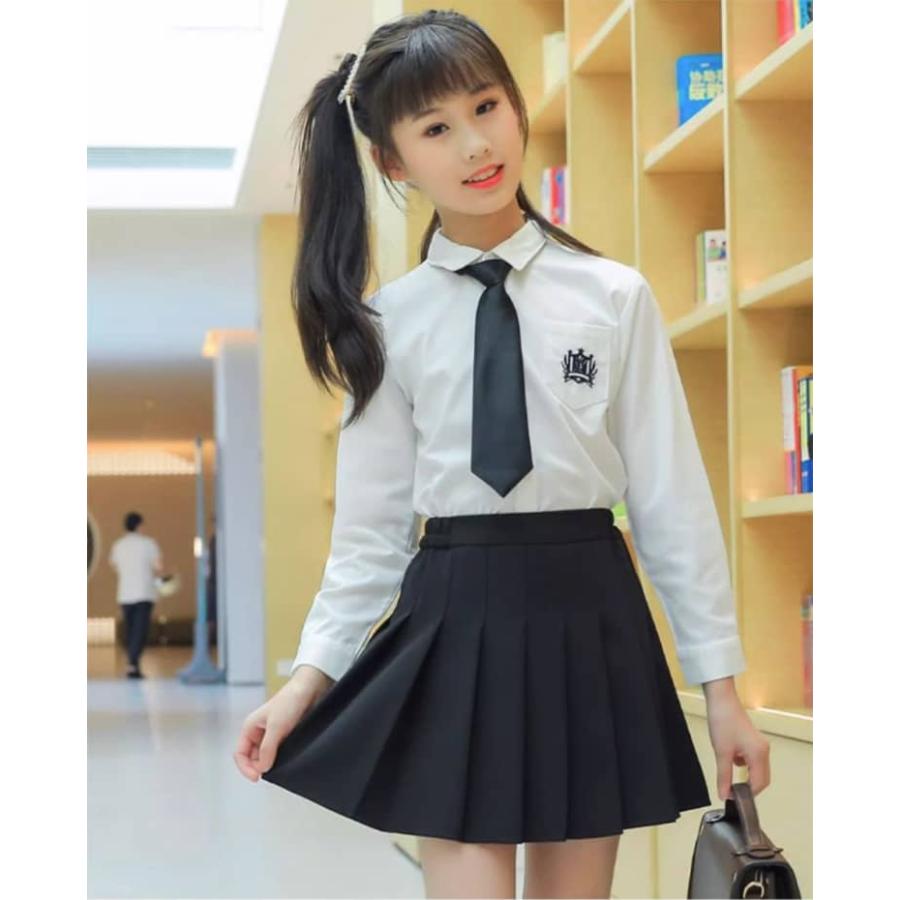 インナーパンツ付き スカート プリーツスカート 無地 キッズ 子供
