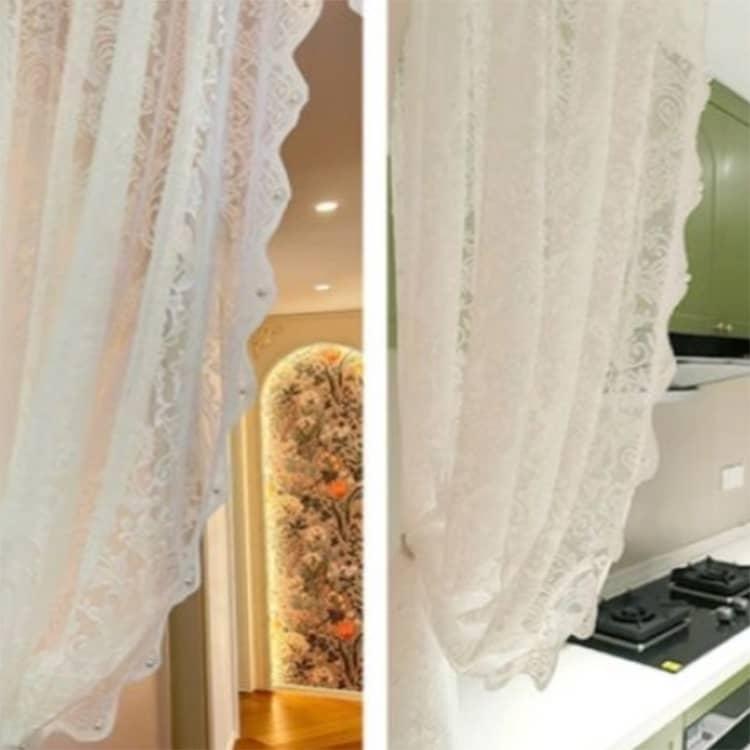レースカーテン レース 間仕切りカーテン 遮光カーテン 可愛い 取付簡単 刺繍 北欧 カーテン マジックテープ式 きれいめ 遮光レースカーテン かわい |  | 15
