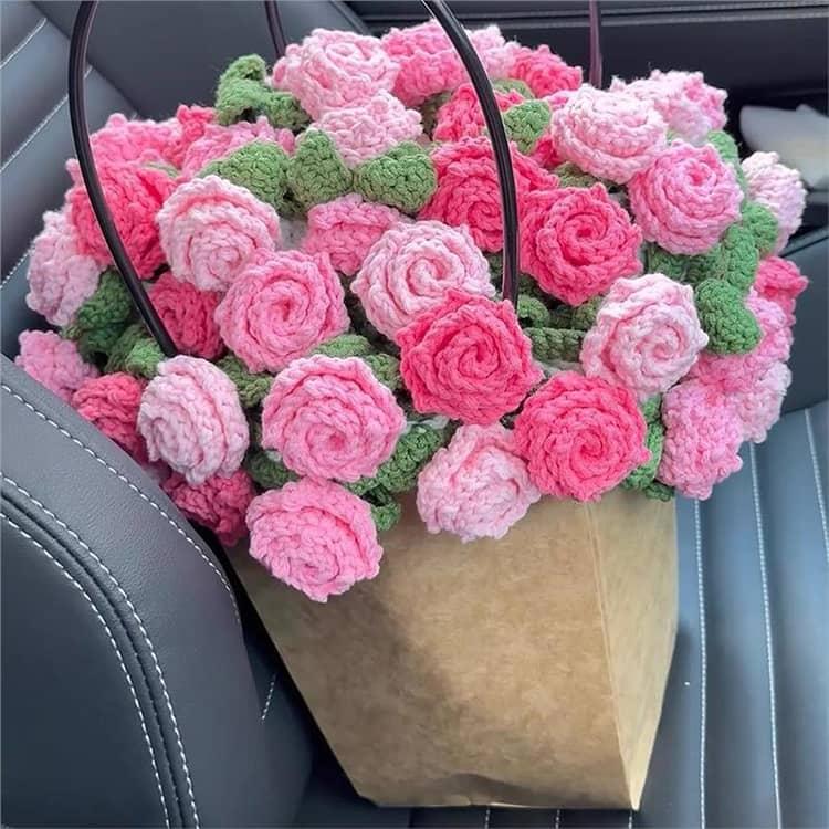 全18色 花束ブランケット キット グラデーション かぎ針編み 花束