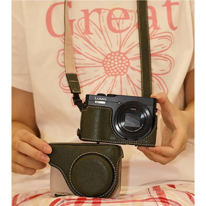 LUMIX DC-TZ99 ケース フィルム付き ZS99 カメラケース Panasonic PU