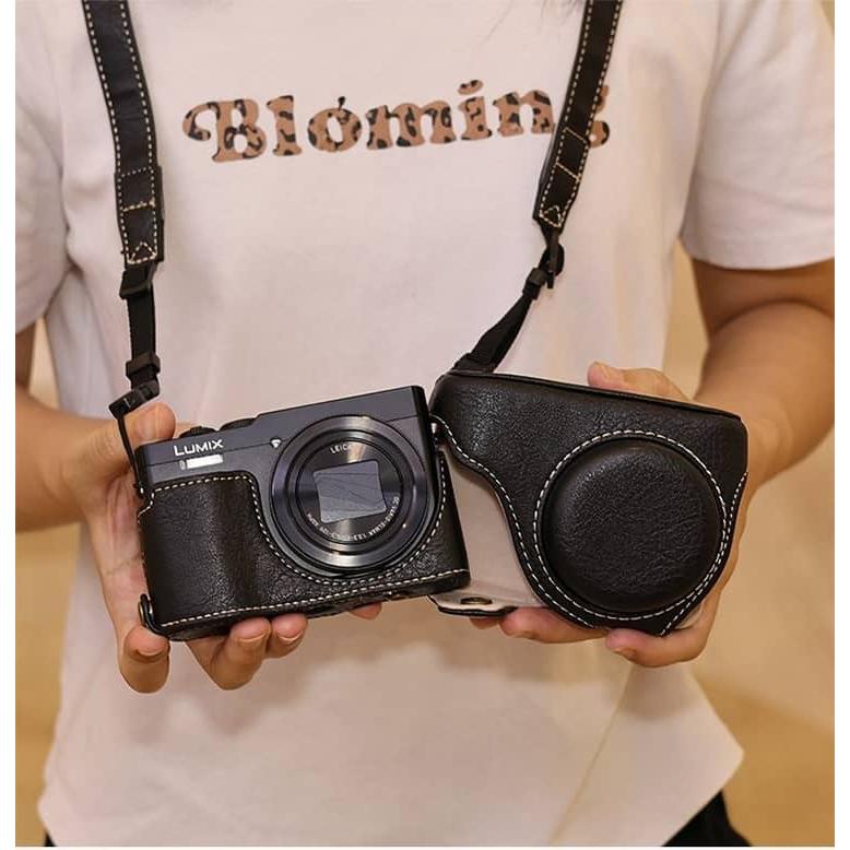 LUMIX DC-TZ99 ケース フィルム付き ZS99 カメラケース Panasonic PU