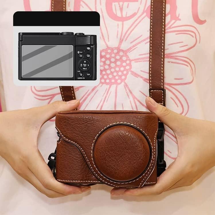 LUMIX DC-TZ99 ケース フィルム付き ZS99 カメラケース Panasonic PU