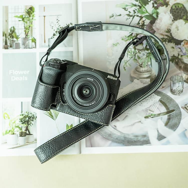 Nikon Zfc 専用 カメラケース PUレザー カメラ ケース 肩掛け レザー