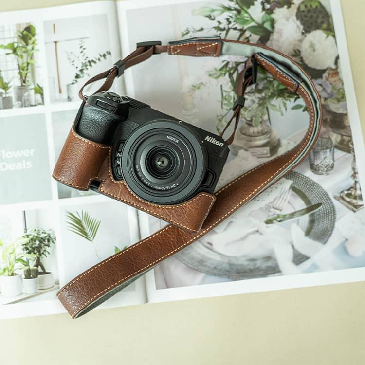Nikon Zfc 専用 カメラケース PUレザー カメラ ケース 肩掛け レザー
