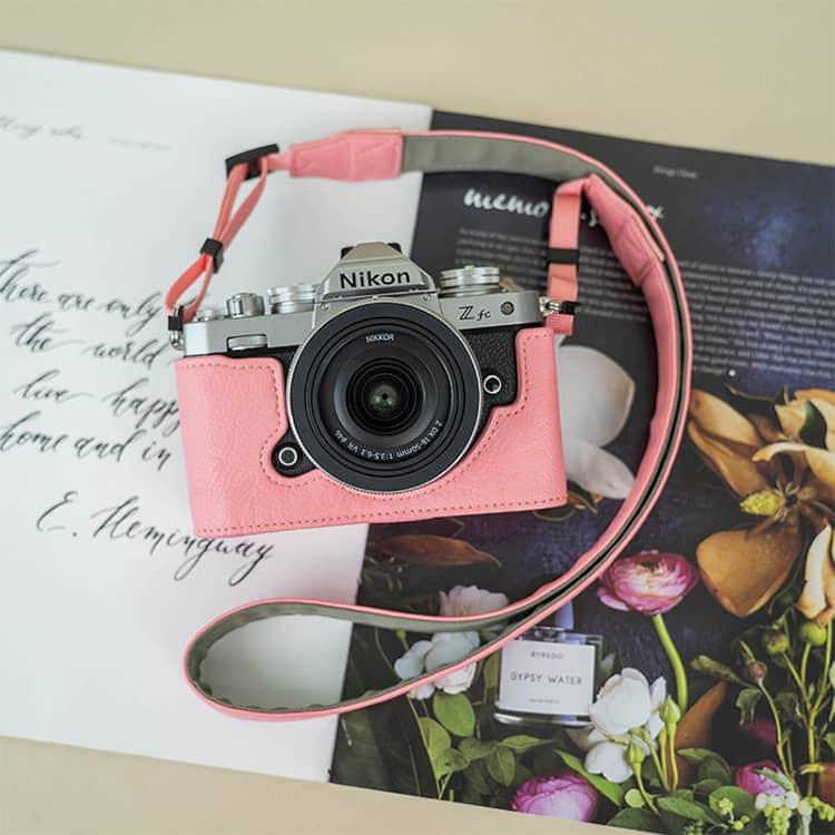 Nikon Zfc 専用 カメラケース PUレザー カメラ ケース 肩掛け レザー