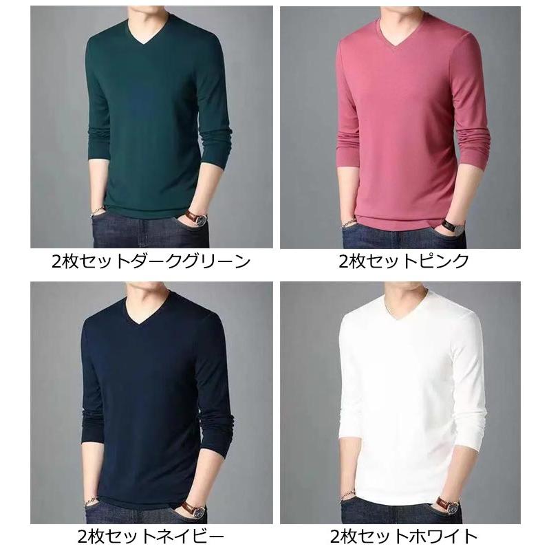 アンダーシャツ 5枚セット　 ［長袖３枚、半袖２枚］ 2枚セット インナーシャツ メンズ 夏 接触冷感 長袖 アンダーシャツ