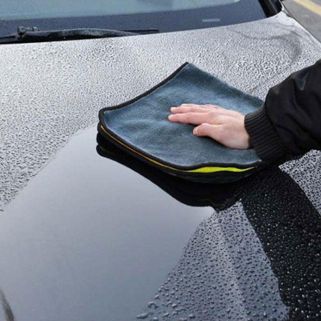 送料無料 2枚セット 洗車タオル マイクロファイバー 厚手 洗車 クロス 吸水力抜群 速乾 30*60cm 洗車用品 窓拭き 大判 雑巾 キッチン フ |  | 01