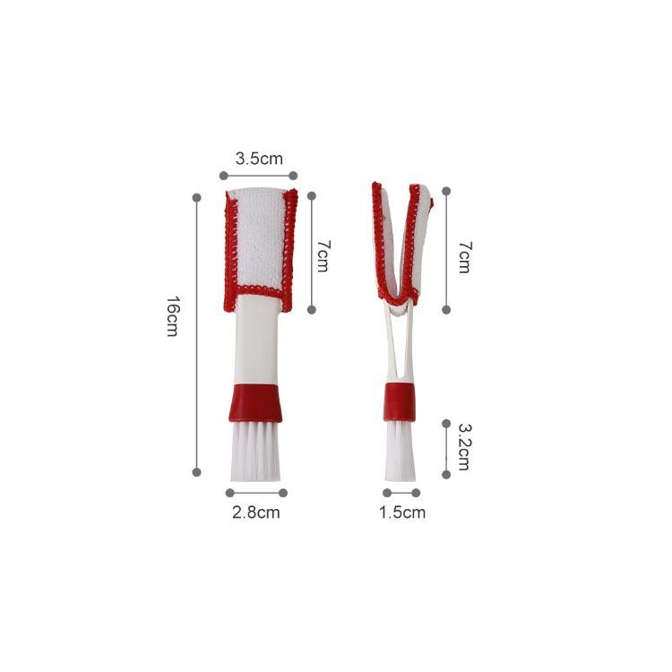 送料無料 車内クリーニング すきまブラシ エアコン掃除 2way 多用途 隙間 ブラシ マイクロファイバー モップ 両端ブラシ キーボードブラシ シャ |  | 12