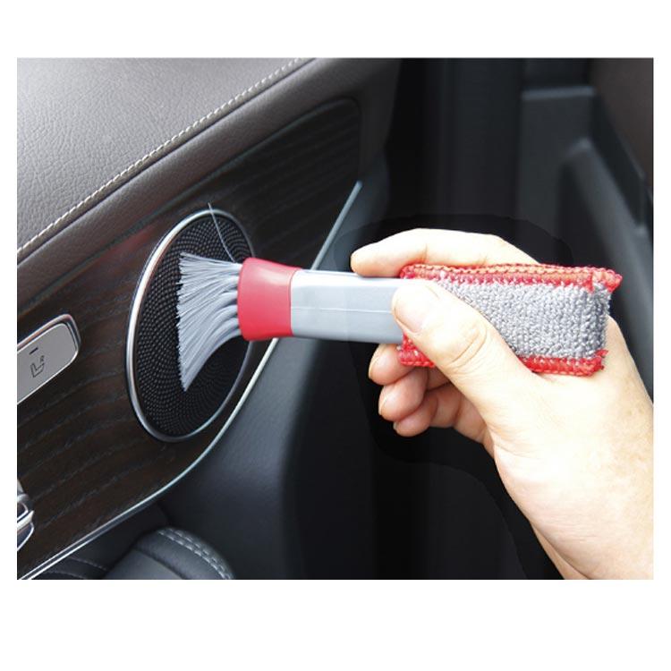 送料無料 車内クリーニング すきまブラシ エアコン掃除 2way 多用途 隙間 ブラシ マイクロファイバー モップ 両端ブラシ キーボードブラシ シャ |  | 16