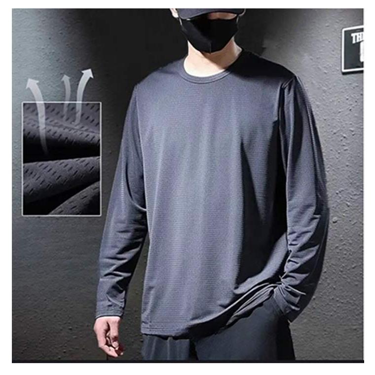 速乾 メッシュtシャツ 大きいサイズ スポーツ ロングtシャツ メンズ