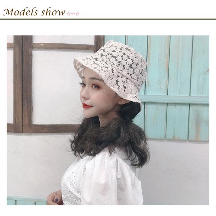 バケットハット 帽子 ハット レディース レース花柄 春 夏 つば広 無地 日よけ 折りたたみ 女優帽 サファリハット UVカット ぼうし 日焼け防止 |  | 07