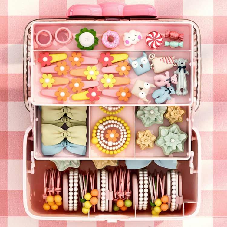 子供用 アクセサリー ケース ジュエリー収納 ボックス キッズ 小物入れ