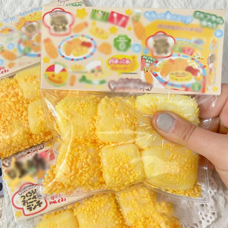 スクイーズ 2個セット おもちゃ 食べ物シリーズ 低反発 水感スクイーズ