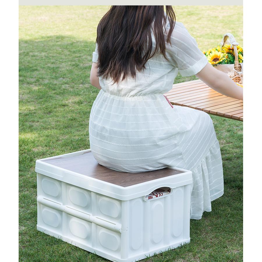 コンテナボックス 折りたたみコンテナ 折りたたみ 軽量 フタ付 収納