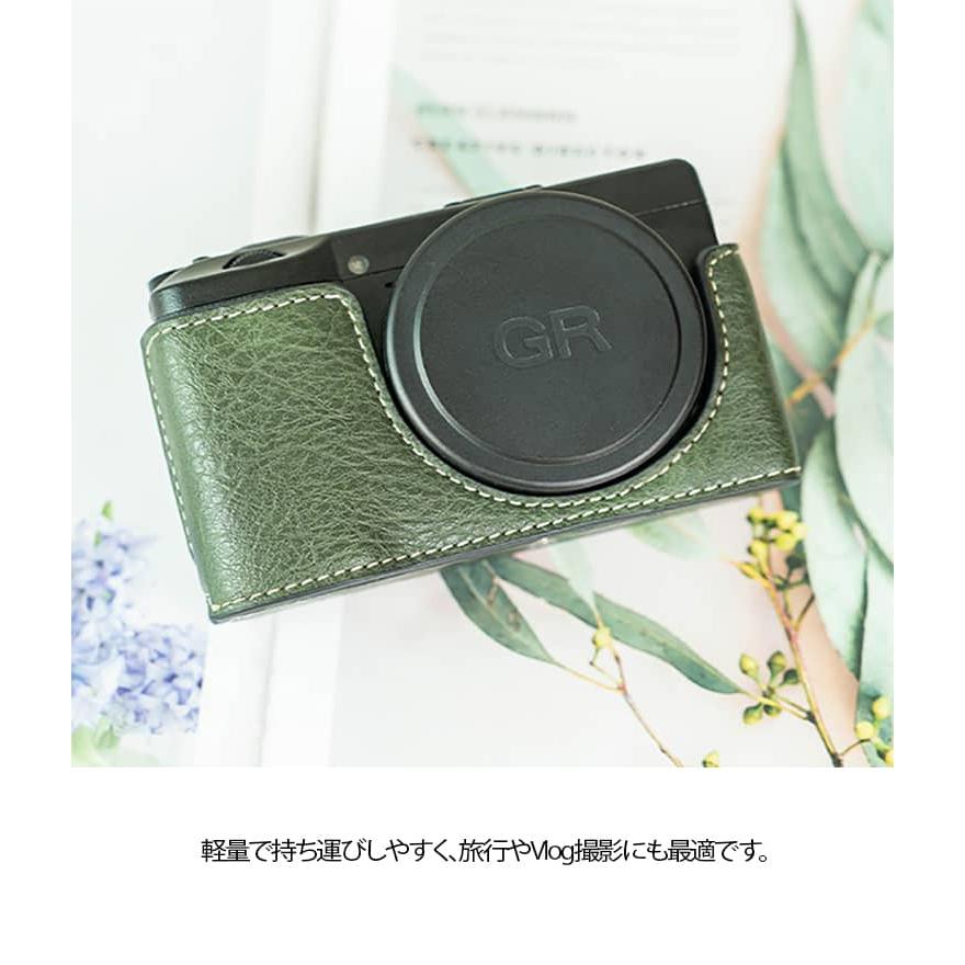 リコー Ricoh GR GRII III IIIx ケース カメラケース PUレザー 本革風