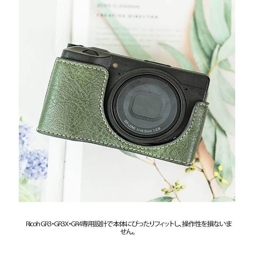 リコー Ricoh GR GRII III IIIx ケース カメラケース PUレザー 本革風