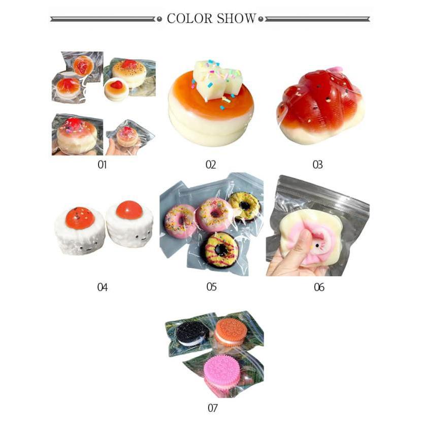 3個セット スクイーズ 大福 ぷにぷに 肉球 ネコ パン スイーツ