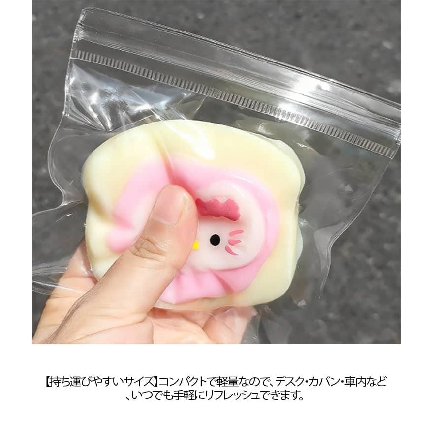 3個セット スクイーズ 大福 ぷにぷに 肉球 ネコ パン スイーツ