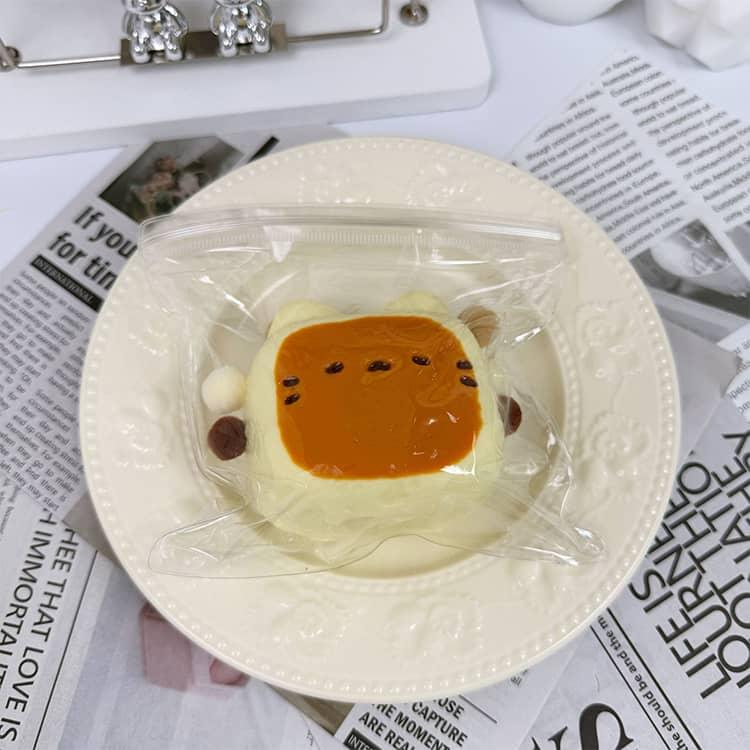 水感スクイーズ 猫 ネコ スクイーズケーキ おもちゃ ぷにぷに 柔らかい
