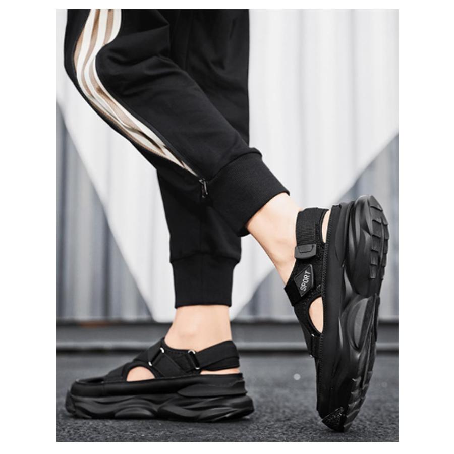 スニーカーサンダル メンズ 夏 春 通気性 サンダル スポーツサンダル