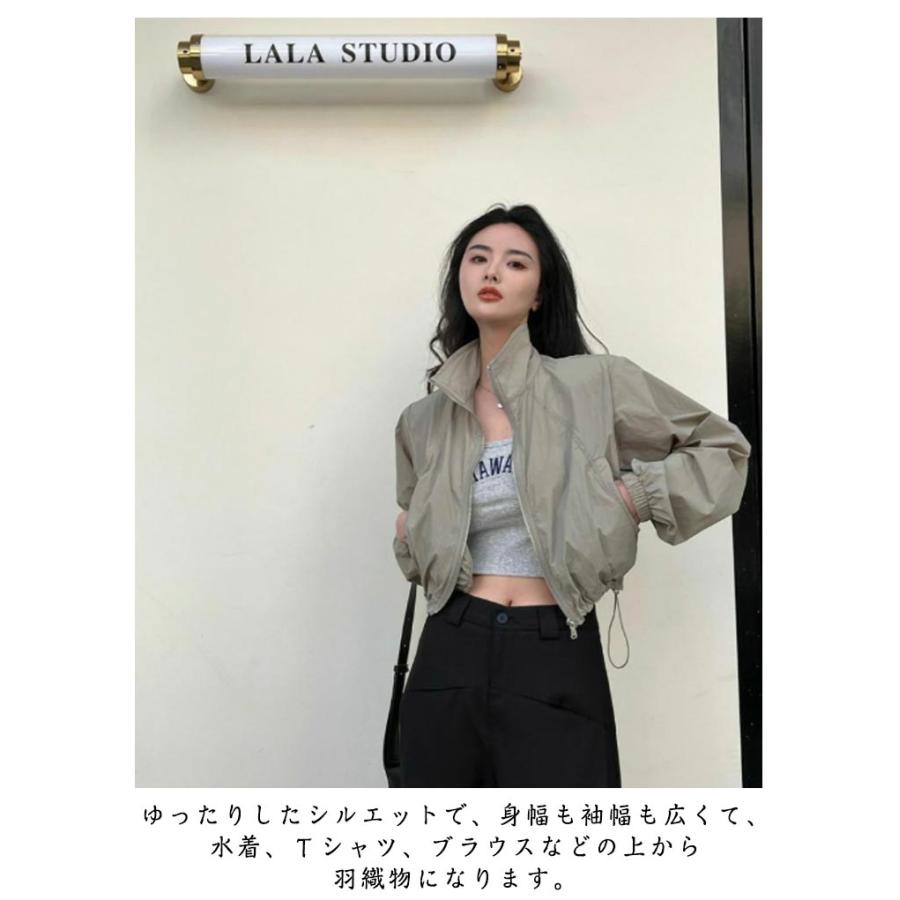 サマージャケット レディース 春 夏 長袖 ポケット ショート丈 無地