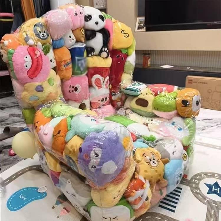 おもちゃ収納袋 玩具収納 ぬいぐるみ 収納 ソファー 肘掛 座れる 防塵