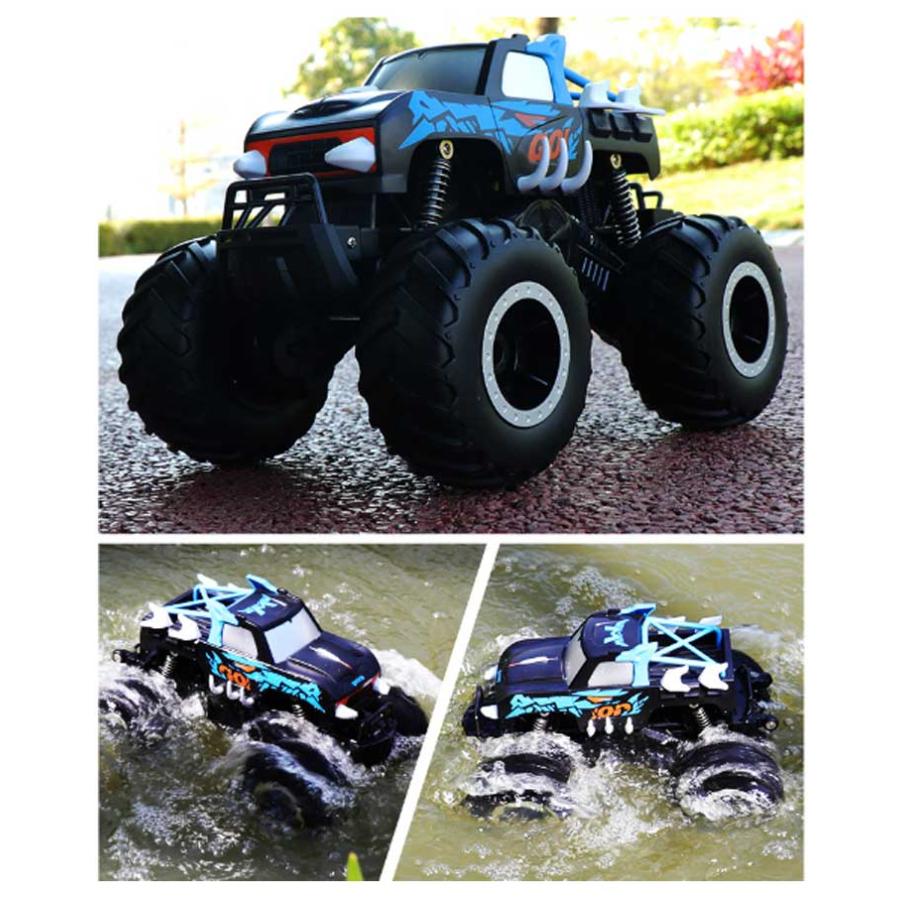ラジコンカー 水陸両用 RCカー リモコンカー 子供 オフ