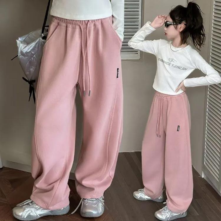 スウェットパンツ キッズ 女の子 カーブパンツ ワイドパンツ 子供服