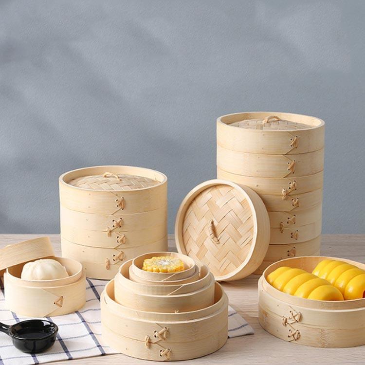 せいろ 竹せいろ 2段 蓋つき 蒸し器 中華せいろ 直径21〜26cm せいろ