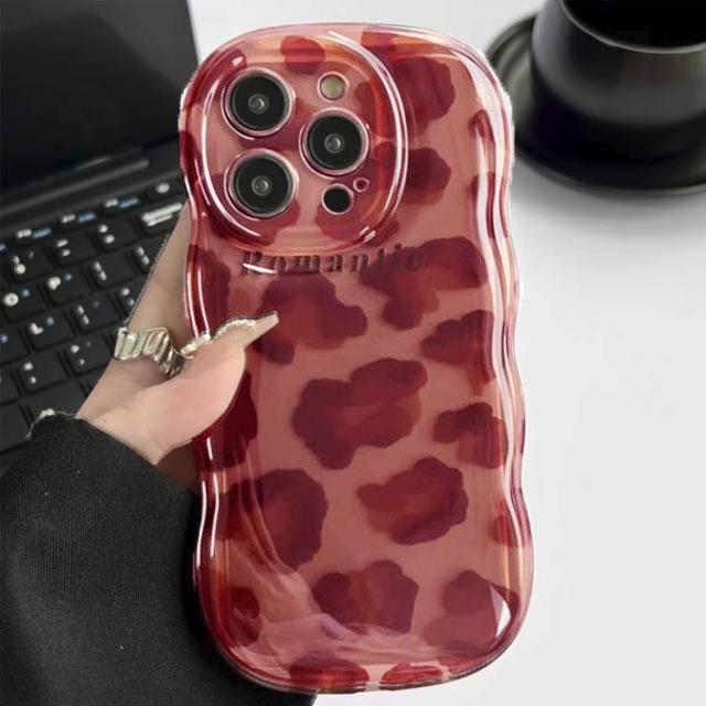 iPhone16 ケース ヒョウ柄 ウェーブ なみなみ Pro max iPhone15